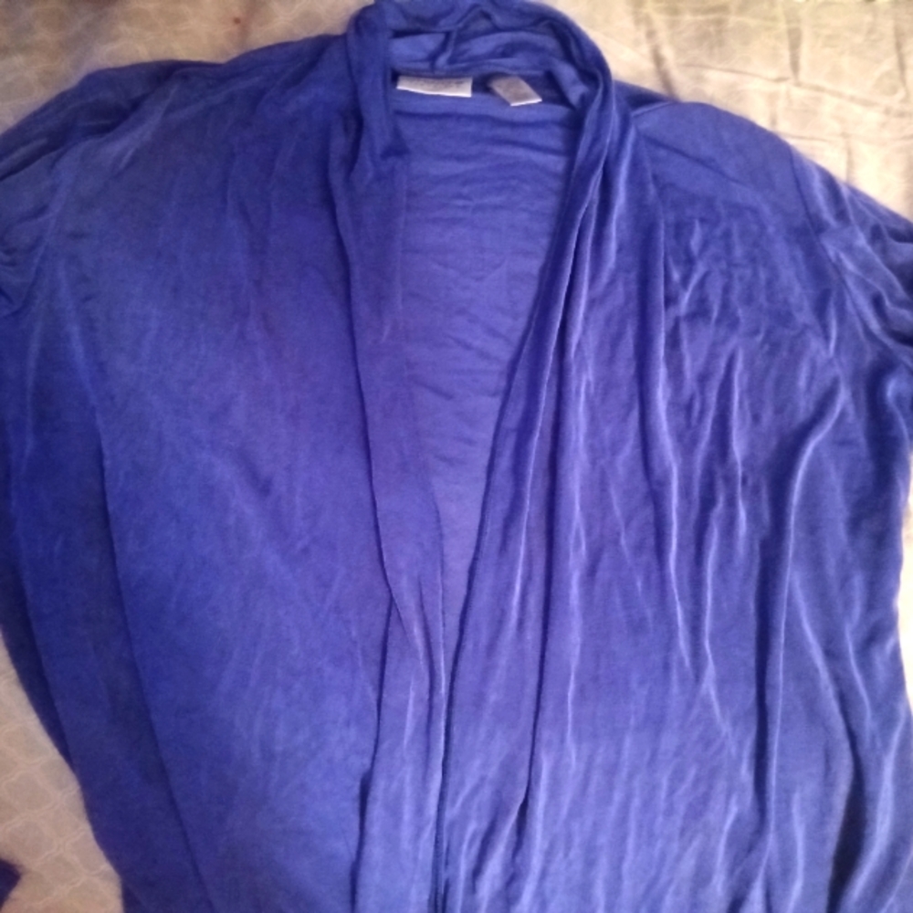 Chico"S Vibrant Blue Open Cardigan, Large